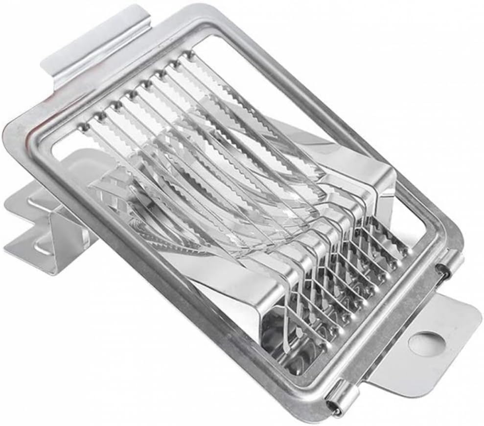 Egg Slicer Egg Divider Made of Stainless Steel, Egg Slicer 2 in 1 Slices and Wedges Kitchen Tools for Eggs, Egg Dividers, Suitable for Catering Professional Kitchens
