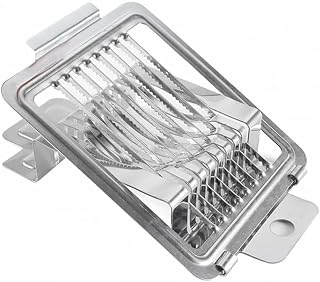 Egg Slicer Egg Divider Made of Stainless Steel, Egg Slicer 2 in 1 Slices and Wedges Kitchen Tools for Eggs, Egg Dividers, Suitable for Catering Professional Kitchens