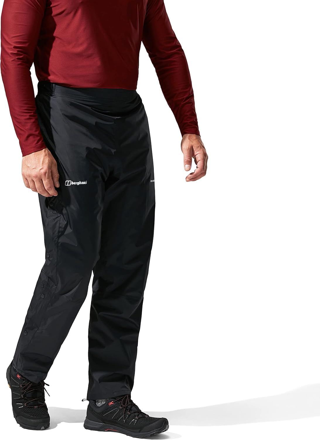 Berghaus Herren Deluge Überhose, wasserdicht und atmungsaktiv | Strapazierfähig | Bequeme Regenhose Hose
