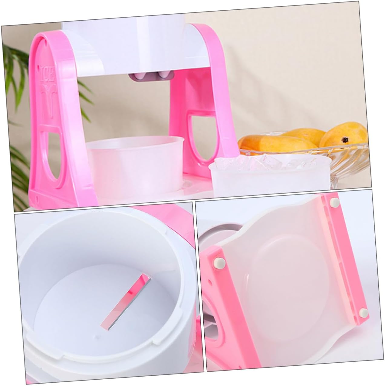 Manual Ice Shaver Machine Hand Operated Ice Chipper for Home Cutter Easy to Clean