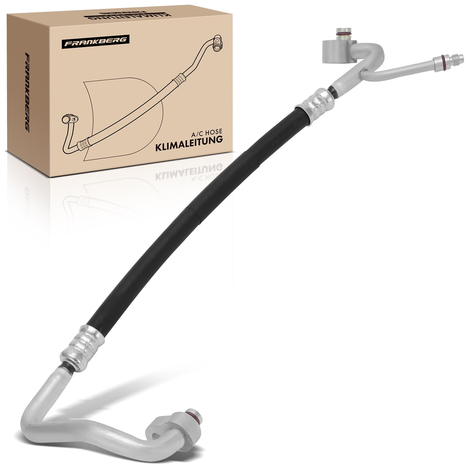 Frankberg Tubería de alta presión del aire acondicionado Dirección asistida Compatible con Golf VI 5K1 1.4L Golf VI 5K1 1.2L Golf Plus 521 5M1 1.2L Golf VI 5K1 1.6L Golf VI Variante AJ5 1.6L 119855