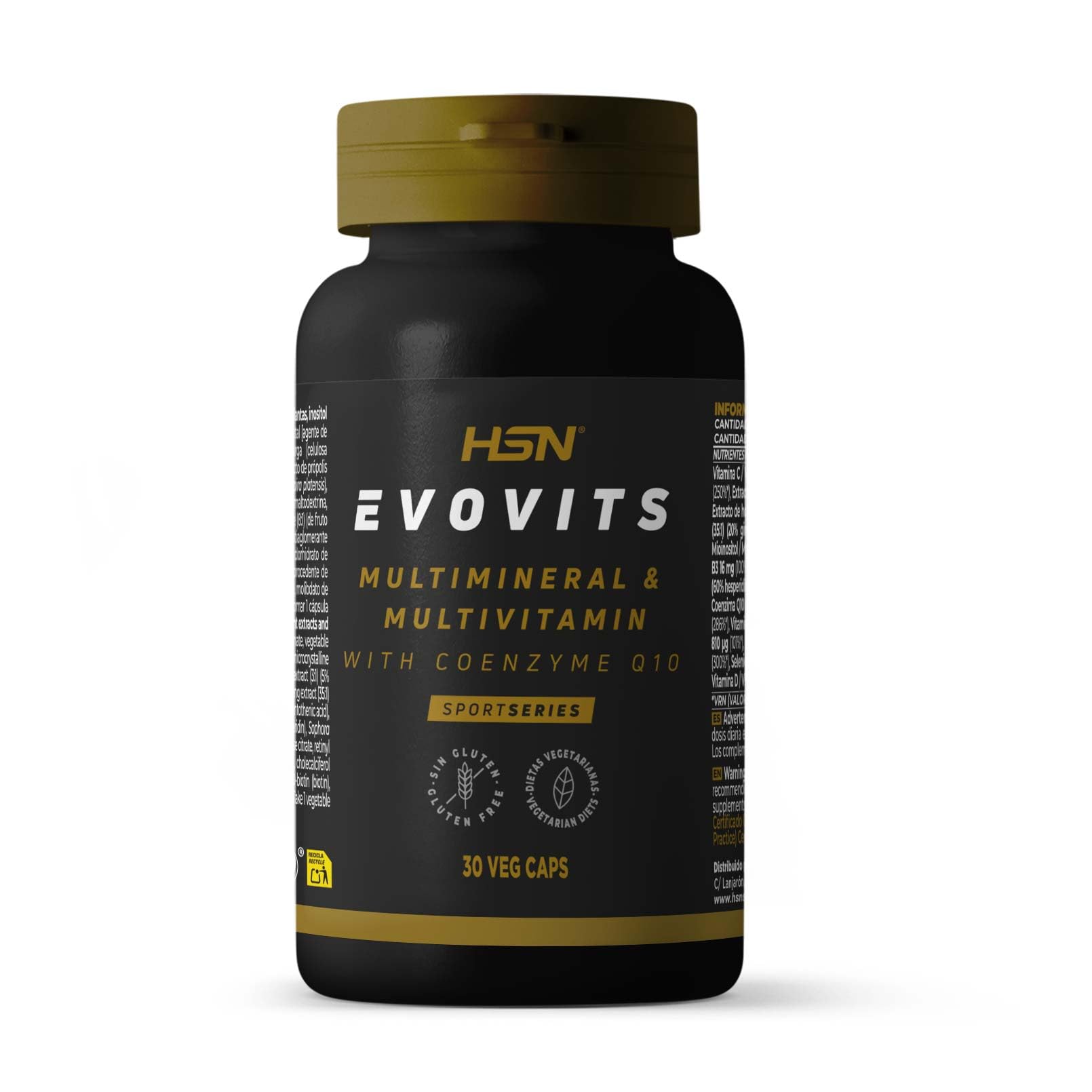 HSNEvovits Multivitamins and Minerals | Multivitamin for 1 Month = 1 Capsule per Day | Multivitamin Complex for Women, Men, Vegetarians and Athletes | Non-GMO, Gluten and Lactose Free