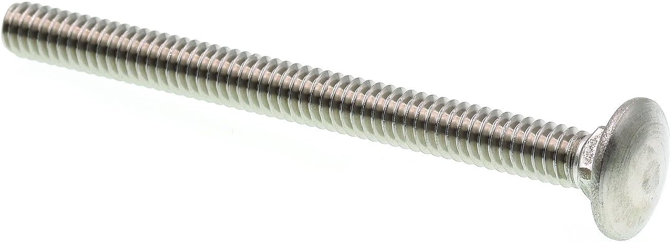 Prime-Line 9062431 Carriage Bolts, 1/4 In.-20 X 3 In., Grade 18-8 Stainless Steel (25 Pack)