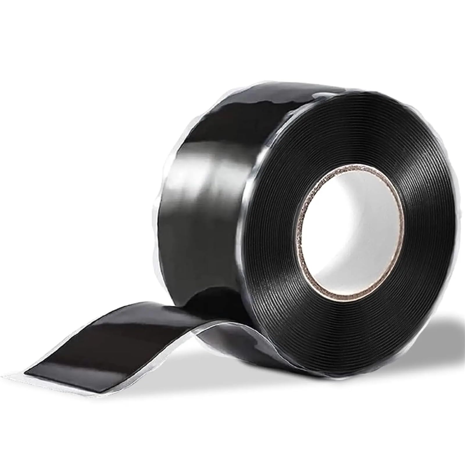 Nastro isolante sigillante in silicone autofusibil Nastro autofondente in silicone a prova di perdite multicolore 20 rotoli 1x10 piedi 0,5 mm(Black)