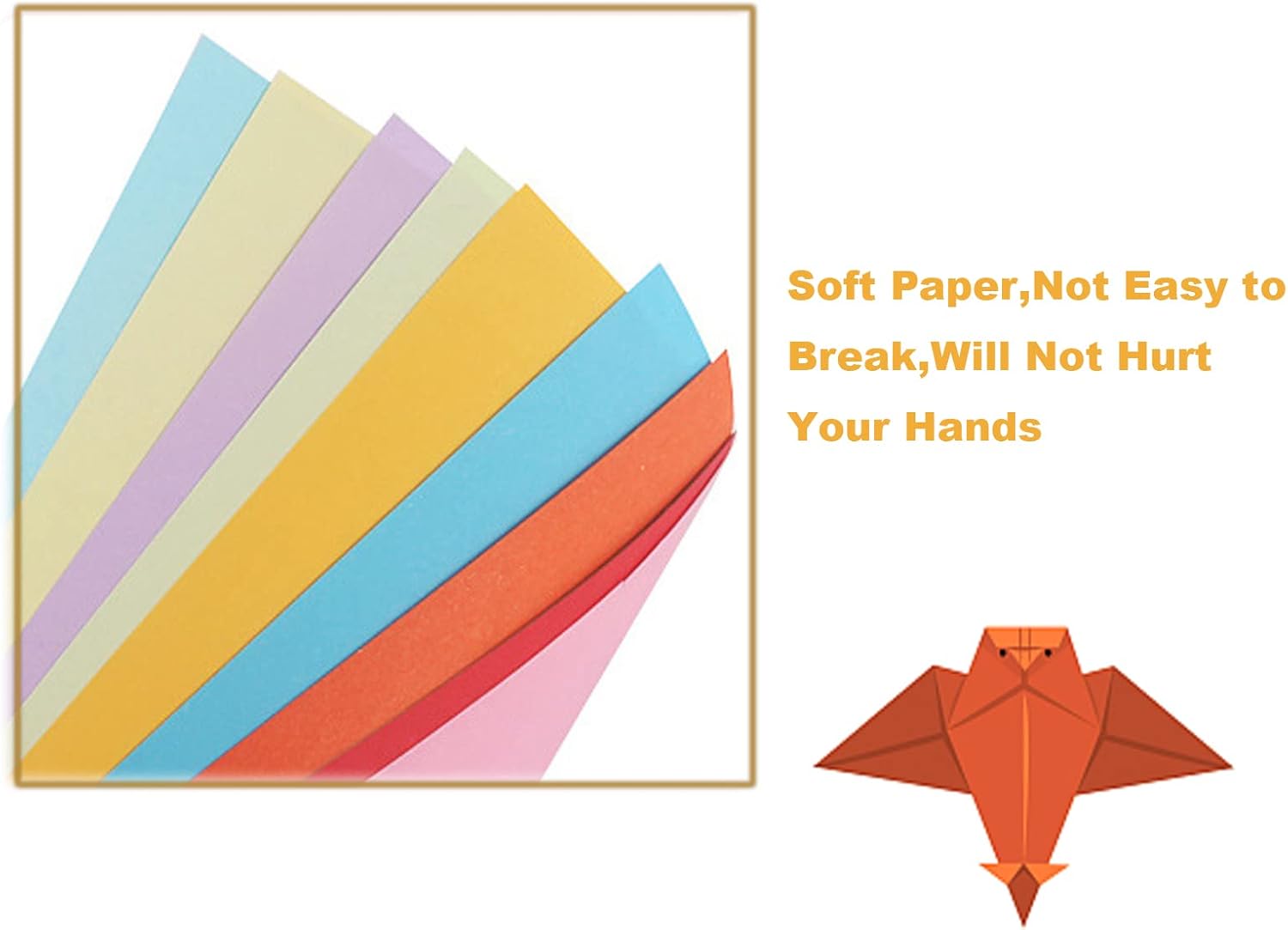100 Sheets Origami Paper, 20 x 20cm Square Coloured Paper for Origami