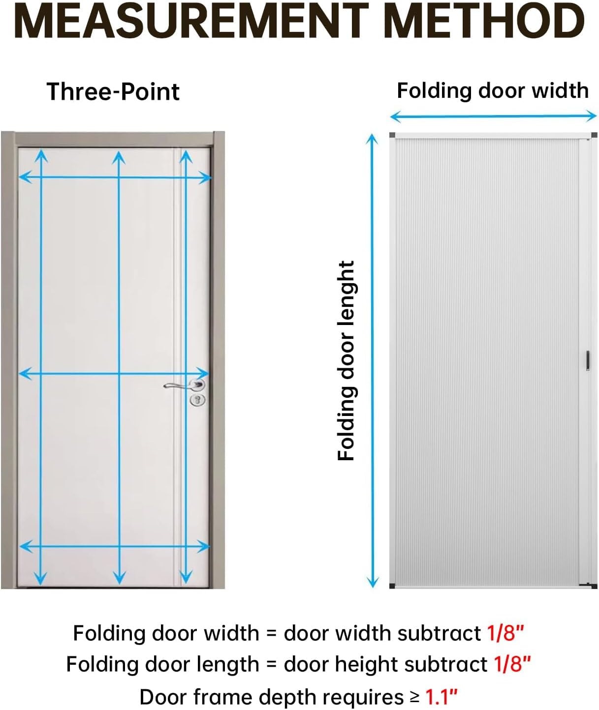 MaKefeile No-Drilling Interior Accordian Door,Retractable Screen Sliding Folding Door with Aluminum Frame Blackout Cellular Shade, Room Divider for Patio Closet Hallways Shower Doors, Customize, White