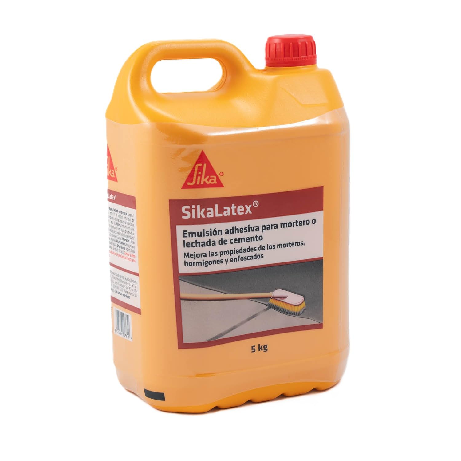 SikaLatex, Emulsión adhesiva, listo para usar, para mortero y lechada de cemento, Blanco, 5kg