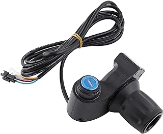 Electric Bike Throttle Grip with LED Display Electric Throttle Grip Handle with Digital Display - Half Throttle for 12V-99...