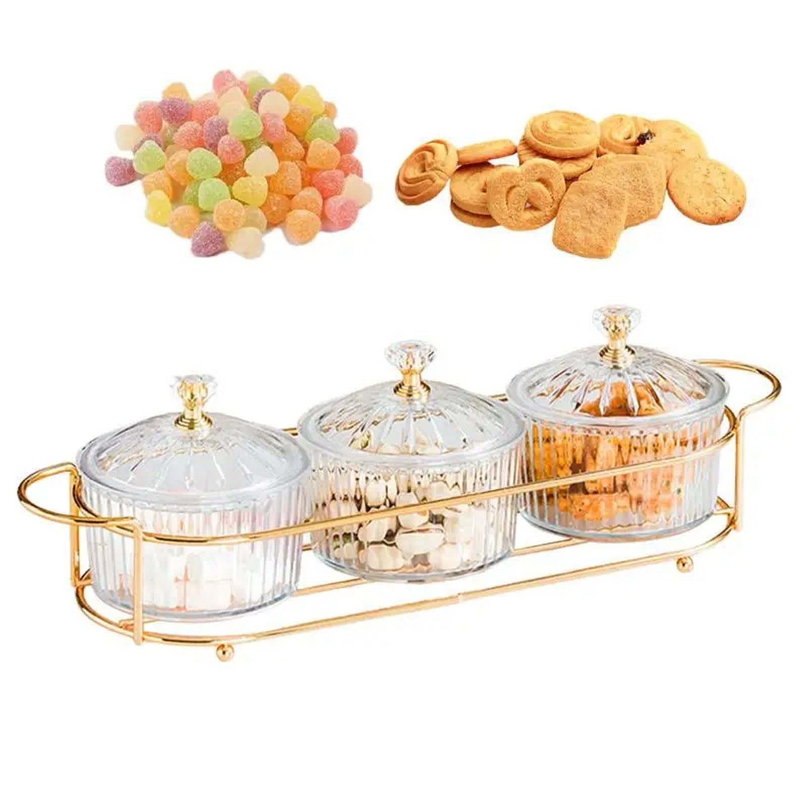 Getrocknete Obst Salat Platte Snack Gerichte Transparent Runde Dessert Glas FüR TrockenfrüChte(4clear)