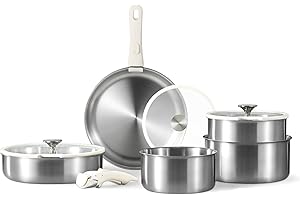 CAROTE 10pcs Pots and Pans Set