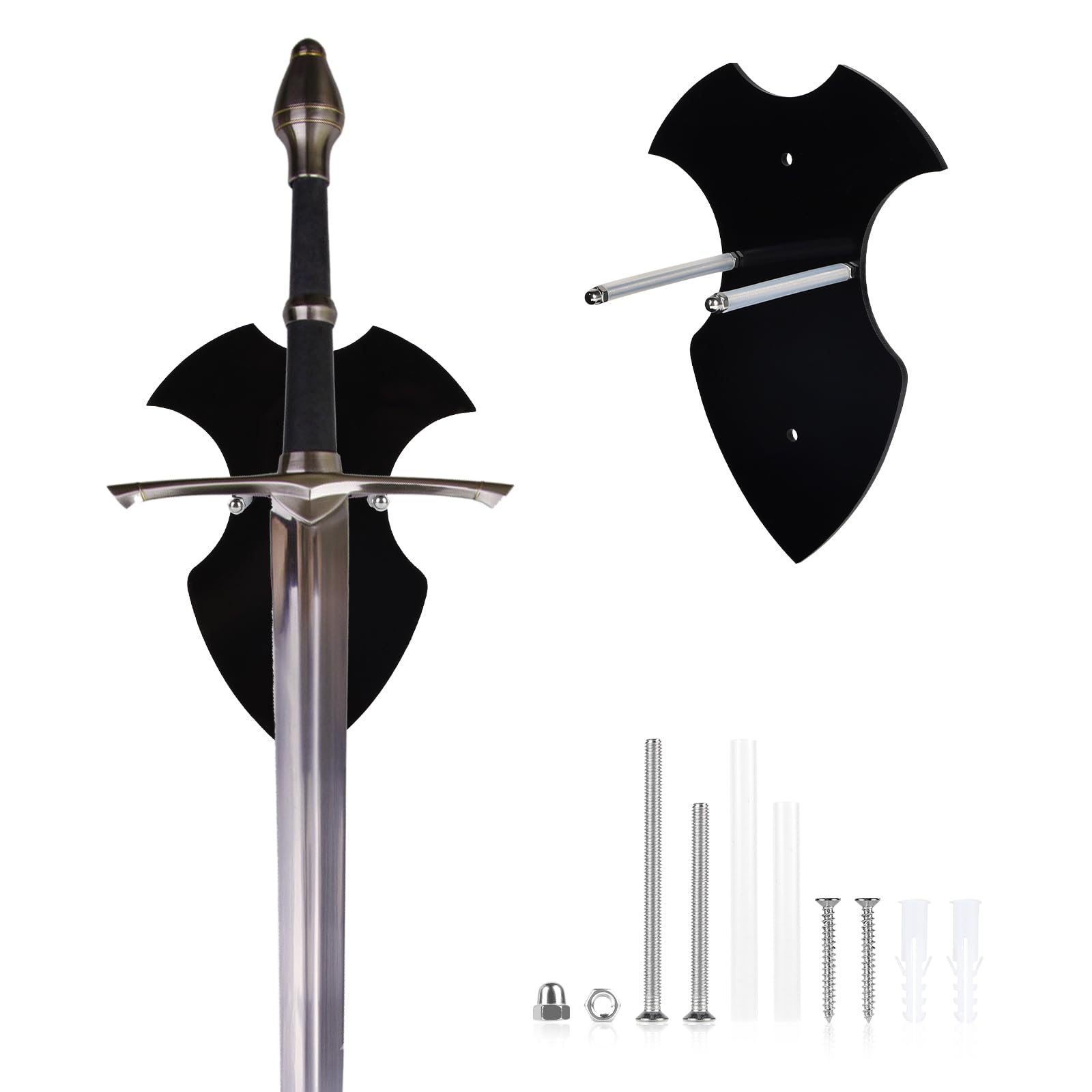 Lalago Supporto Da Parete Per Spada Da Parete, Porta Spada Da Parete Per Spade, Pugnale, Ascia, Keyblade, Display Verticale