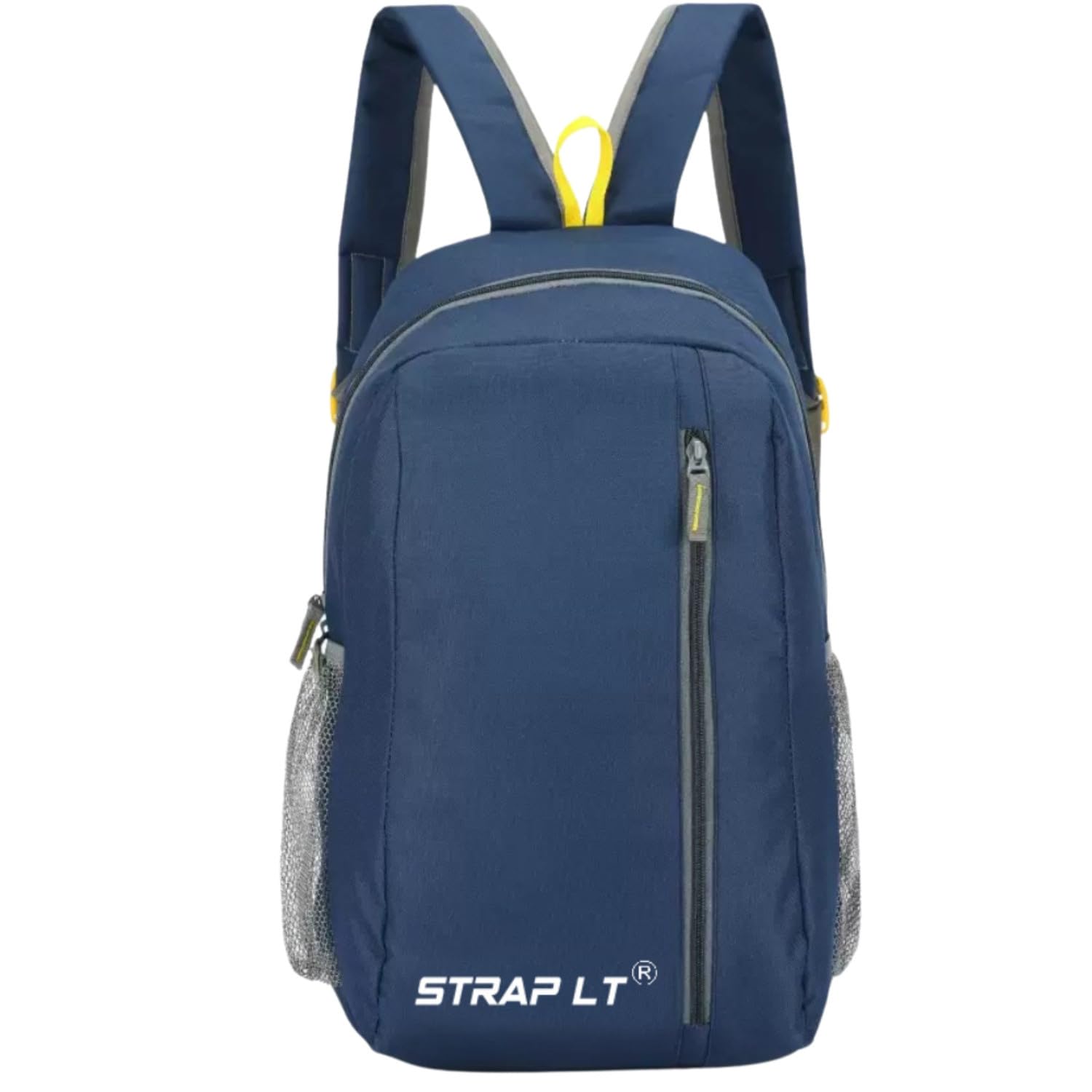 straplt KO BLUEPROQCHUA111_10 Men's and Women's PU Casual Backpack | Blue |-picture-30