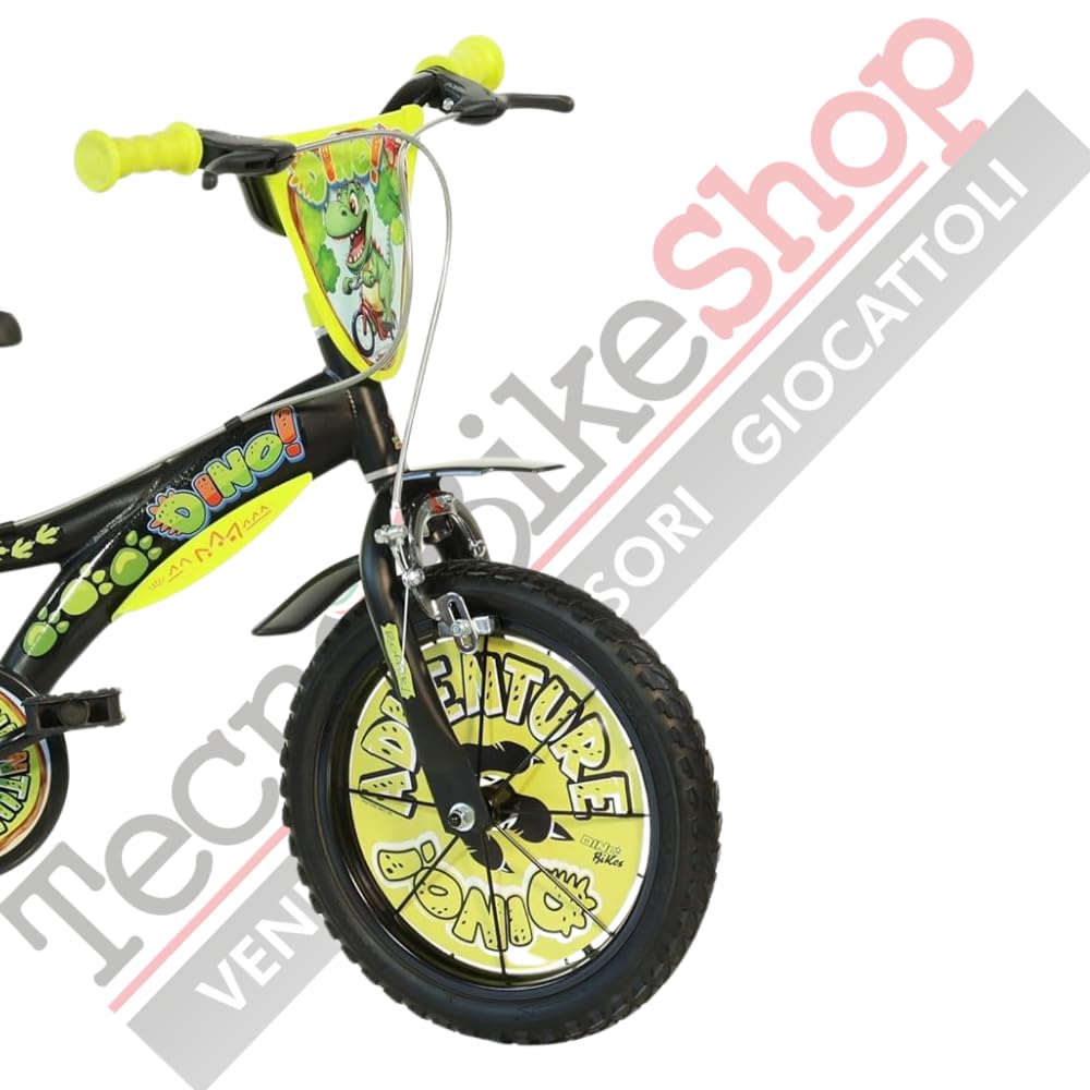 Bici per Bambino Bicicletta Dino Bikes Dinosaur Dino T Rex - Taglia 14"