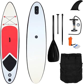 Stand Up Paddle Board, Surfboard, Inflatable Paddle, Includes Kayak Seat, Length 120.0 inches 305 cm, Width 28.3 inches 72 cm, Thickness 3.9 inches 10 cm, Paddle Board, Beginner Set, Stability, Fishing, Yoga, Travel, Surfing, Racing, Training, Surfing Board