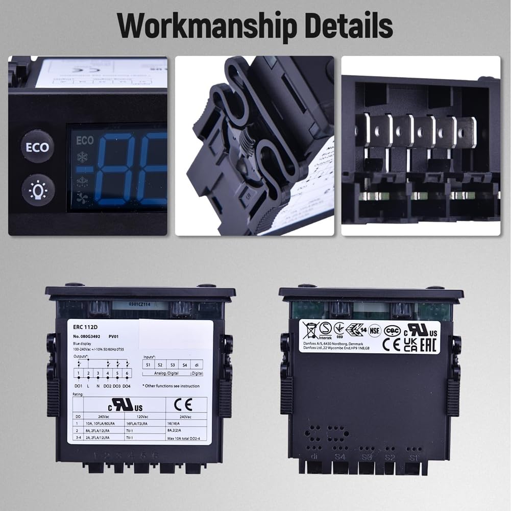 Zestaw kontrolerów temperatury Electronic Refrigation Controller z sondami z podwójnym czujnikiem 00C30-123D-03 080G3492