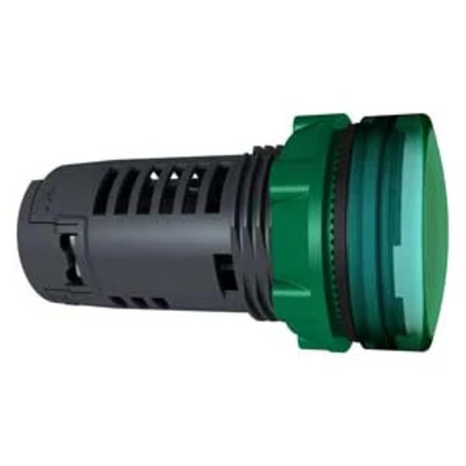 Schneider Electric - XB5EVM3 - Monolithic Pilot Light, Harmony XB5, Grey Plastic, Green, 22mm, Universal LED, Plain