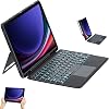 Keyboard Case with Mag Touchpad Blutooth Light Stand Compatible with Galaxy Tab S10 PlusS9 PlusS9 FE Plus 12.4