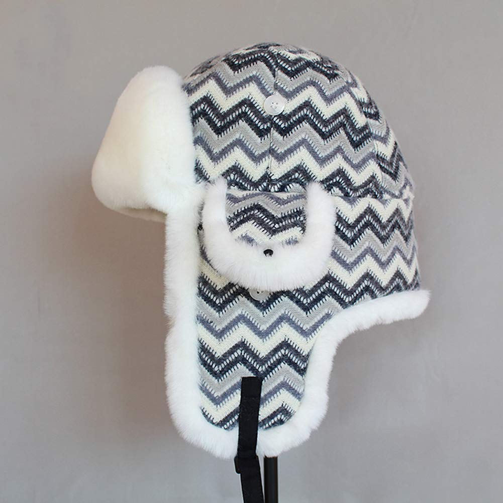 DongBao Gorro de Invierno Térmico Gorro de Aviador con Caliente Orejeras Sombrero de Esquí Ciclismo Ushanka de Piel sintética