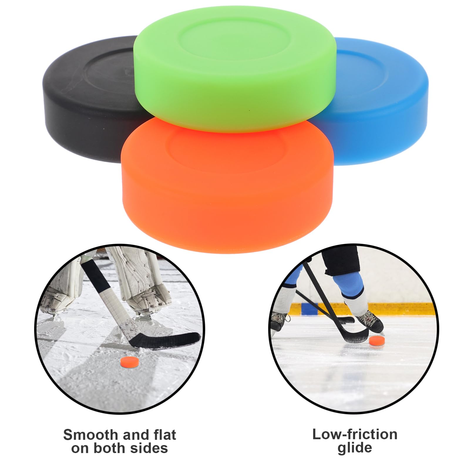 Yardwe Balle Plate De Hockey sur Glace Table De Air Hockey pour Adultes Rondelle De Hockey À roulettes Le Hockey Blades Hockey Roller Hockey Rondelle De Sport PVC