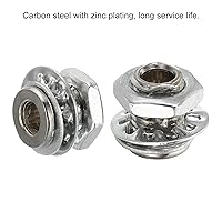 Vista 4 de PATIKIL Tornillos huecos de cabeza redonda M8x12mm, 4 en 1/60 piezas con orificio pasante con tuerca hexagonal y junta