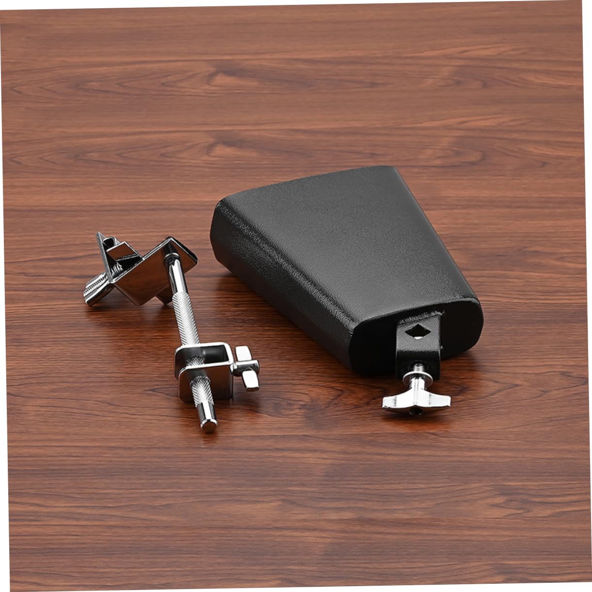 Suministro y Estructura Resistente Sonido Rico Kit de Batería Profesional de Metal Negro de Cencerros para Instrumentos de Percusión para Estudiantes y Profesionales