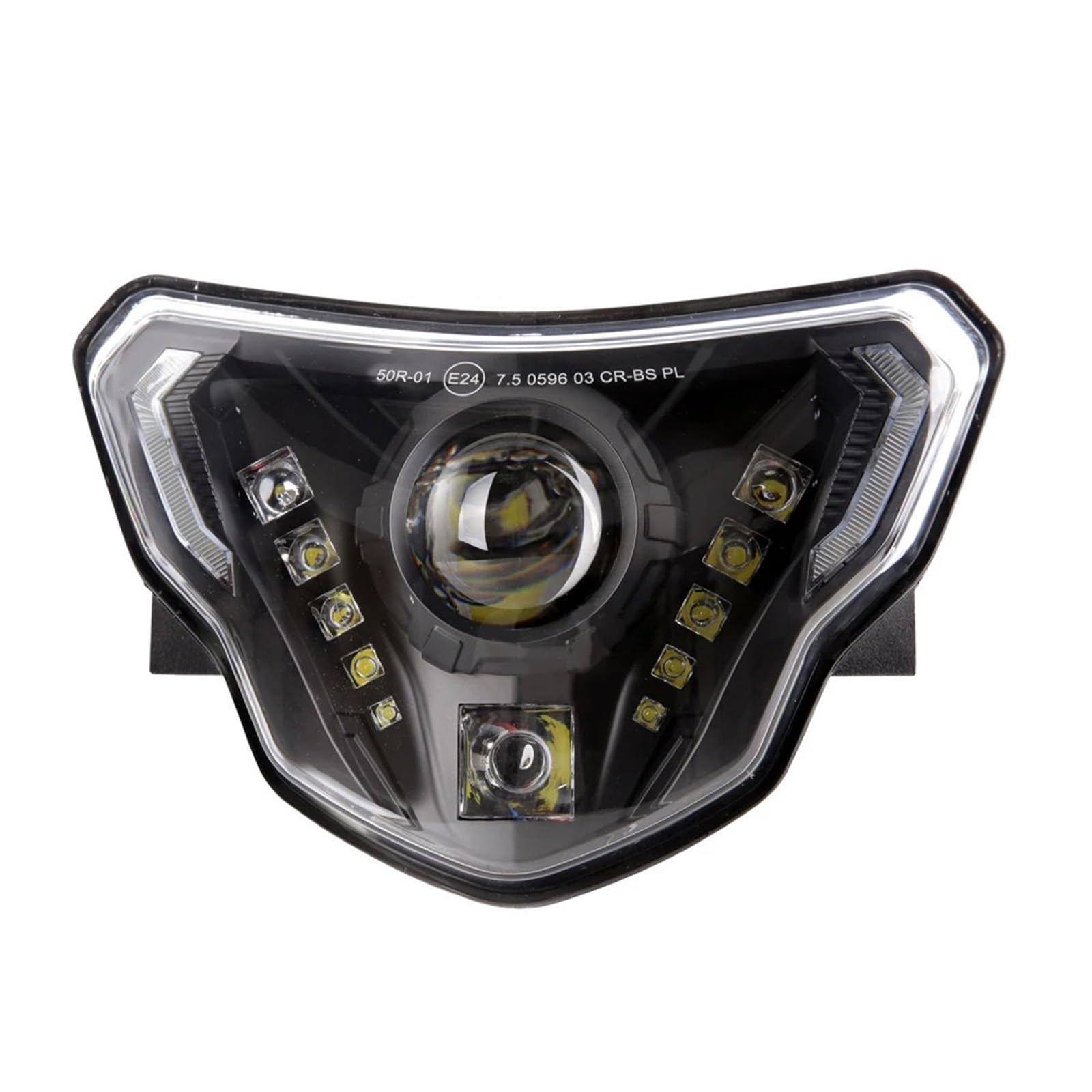 Reflektory motocyklowe Pasuje do Bmw G310GS G310R G 310 GS R 2016-2020 H4 żarówka reflektor z DRL reflektor motocyklowy LED reflektor Dirt Bike przednie światła