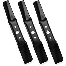 ILONPA 942-05052A High Lift Blades for Cub Cadet XT1 XT2 50 ZT1 ZT2 50 LT50 GT50 RZT50 MTD Troy Bilt 50 inch Deck Zero-Turn Enduro Series Lawn Mower 742-05052A 50" 2-in-1 Blade 3-Pack, Black