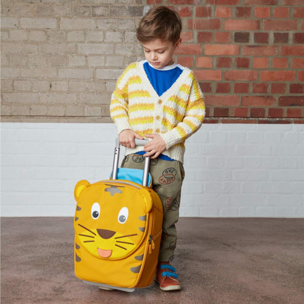 Affenzahn Kinderkoffer fürs Handgepäck, Kindertrolley zum Reisen, Kinderkoffer mit Rollen, 18 L