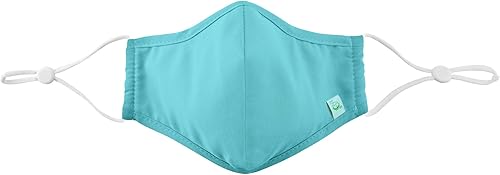green sprouts Máscara facial reutilizable, aguamarina, adulto grande, Agua