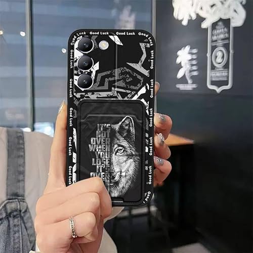 Lulumi-Phone Case For VIVO T3 5G/V40SE 5G/Y100 4G, Card slot Cartoon Silicone Dirt-resistant cell phone case Soft case Back Cove