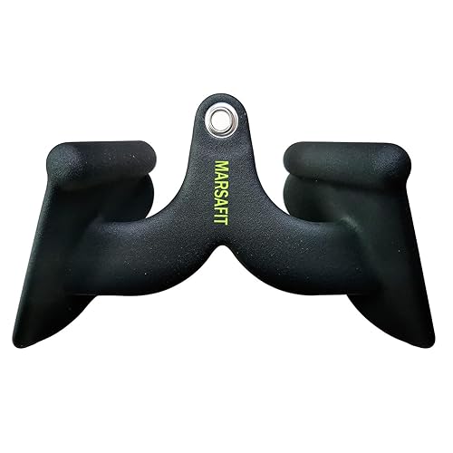 Home Gym Fitness Rowing T-bar V-bar Pulley Cable Machine Attachments, Bicep Curl Tricep LAT Pulldown Bar Back Strength Training Handle Grips LAT Pull Down Bar Press Down Exercises - UKBT1901