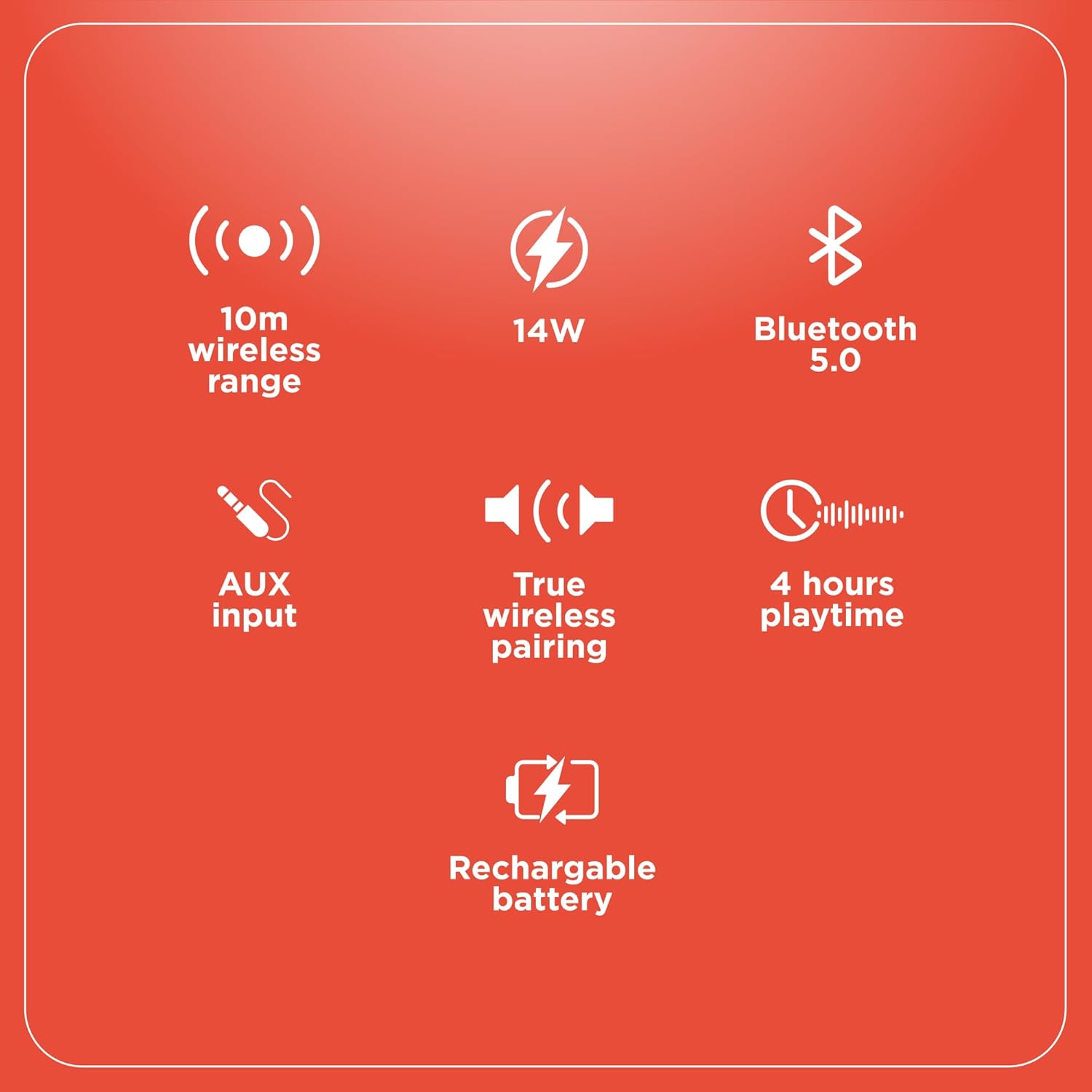 RadioShack True Wireless Outdoor Speaker with RGB Light, 9W