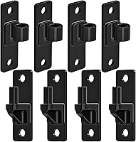 Insaga Heavy Duty Gate Hinges 4-Pack, 600LB Capacity 6mm Thick Black Steel Electroplated Finish for Farm Fences Barns Sheds (4.9x1.5")
