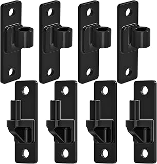 Insaga Heavy Duty Gate Hinges 4-Pack, 600LB Capacity 6mm Thick Black Steel Electroplated Finish for Farm Fences Barns Sheds (4.9x1.5")