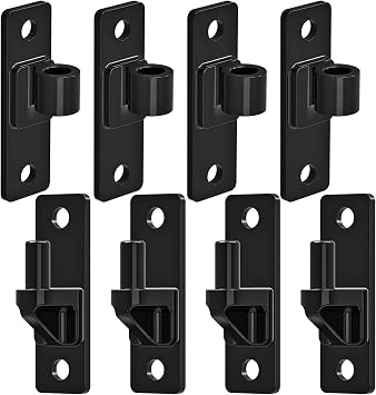 Insaga Heavy Duty Gate Hinges, 4Pack High Strength Steel with Electroplated Finish, 600LB Load Capacity, Thick 6mm Black Hinges for Farm Gates, Fences, Barns, Sheds & Outdoor Gates 4.9"x1.5"