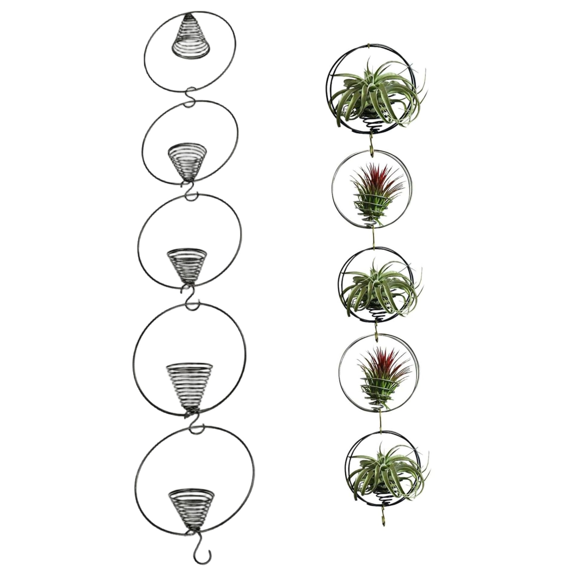 Support plante aérienne pour décoration végétale suspendue de salon, balcon et verrière