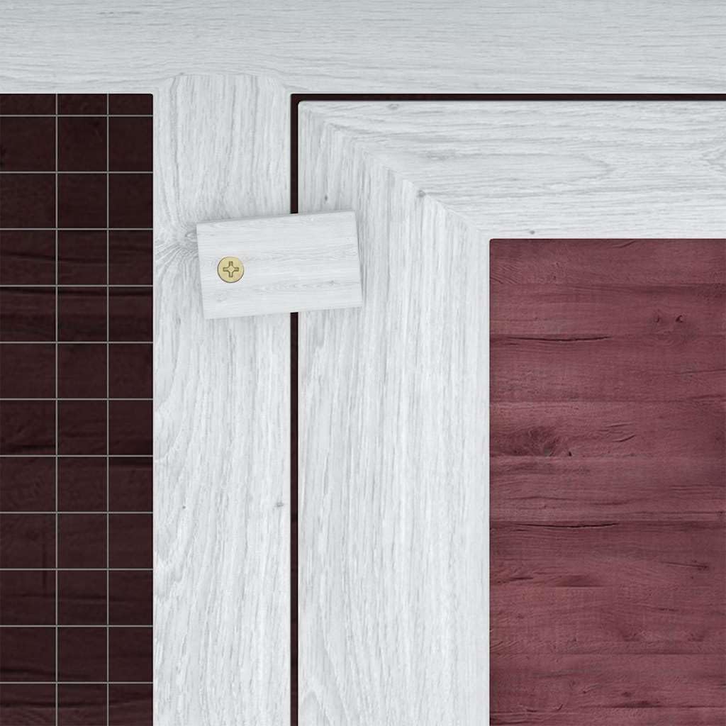 Kaninchenstall 2 Etagen Holz Hasenstall Kleintierstall für draußen mit Rampe und ausziehbarer Wanne Kleintierkäfig für Zwergkaninchen Braun Weiß 130x68x105 cm