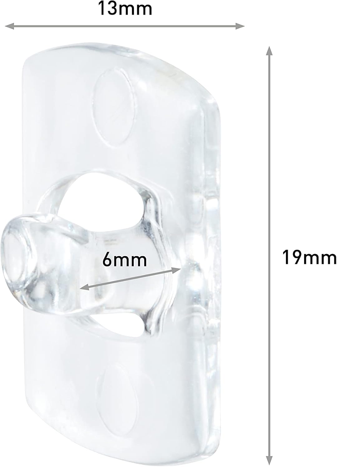 Command Decorative Hooks Transparent Strips 17026CLR, Colorless, Mini
