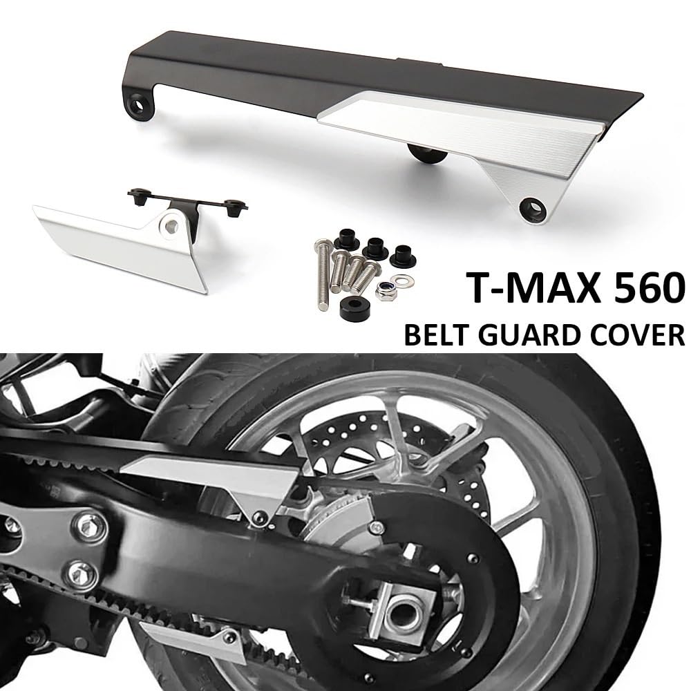 osłona zębatki Pasuje do YAMAHA T-MAX 560 Tech Max TMAX 560 TMAX560 2022 2023 Osłona paska Ochraniacz(Black)