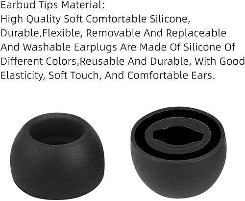 Miniatura 3 de Puntas de repuesto para auriculares compatibles con Samsung Galacxy Buds Pro, puntas de silicona para auriculares de repuesto SML 6 pares