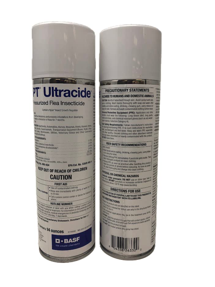 Ultracide Label Pesticides For Flea Larvae Inside