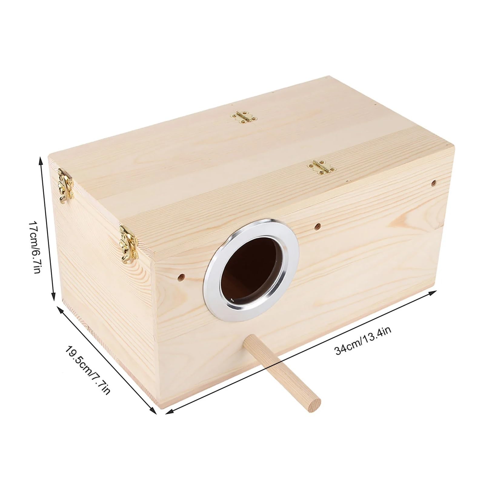 Nistkasten Vogelnistkasten aus Holz for Nymphensittiche, Vogelzuchtkästen, Hausdekoration for den Garten im Freien, traditioneller