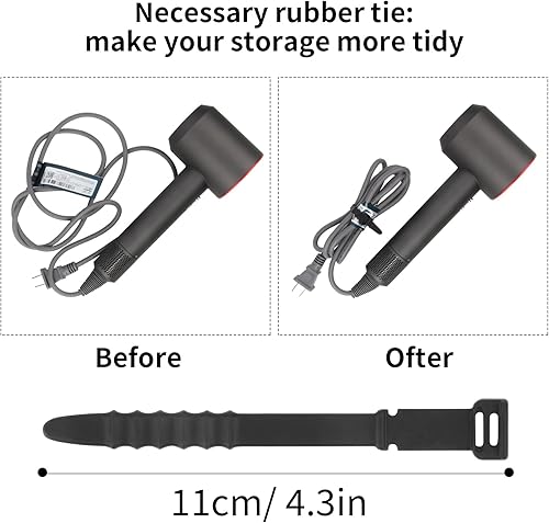 Miniatura 5 de Funda de viaje de cuero para Dyson Airwrap Stylersecador de pelo supersónico y accesorios, funda de transporte Shark Flexstyle, bolsa de viaje para