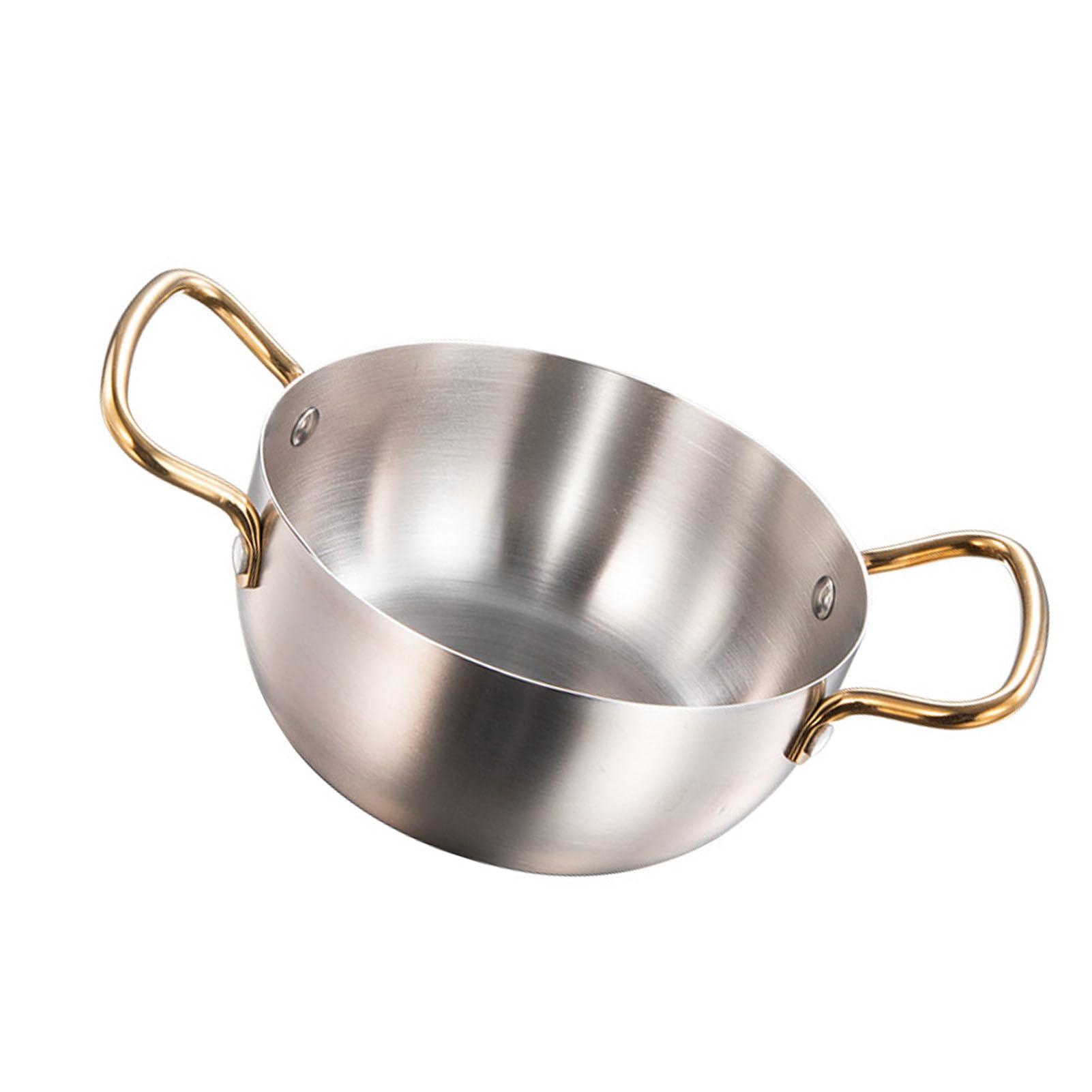 Set 2 Pentole Per Ramen Coreane - Antiaderenti, Acciaio Inox, Per Noodle, Zuppe, Campeggio (16 E 17,8 Cm) - 3