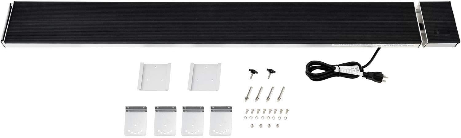 Global Industrial Infrared Patio Heater With Remote, 2600W, 208/240V, Wall/Ceiling Mount