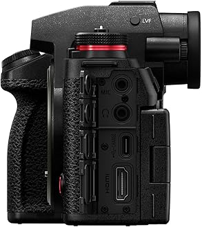 Panasonic LUMIX S1RII Professional Mirrorless Camera, 44.3MP Full-Frame Digital Photography Camera, 8K Video, Phase Hybrid AF, 8.0-Stop Stabilisation, 177MP High-Res Mode, OLED EVF - Body Only