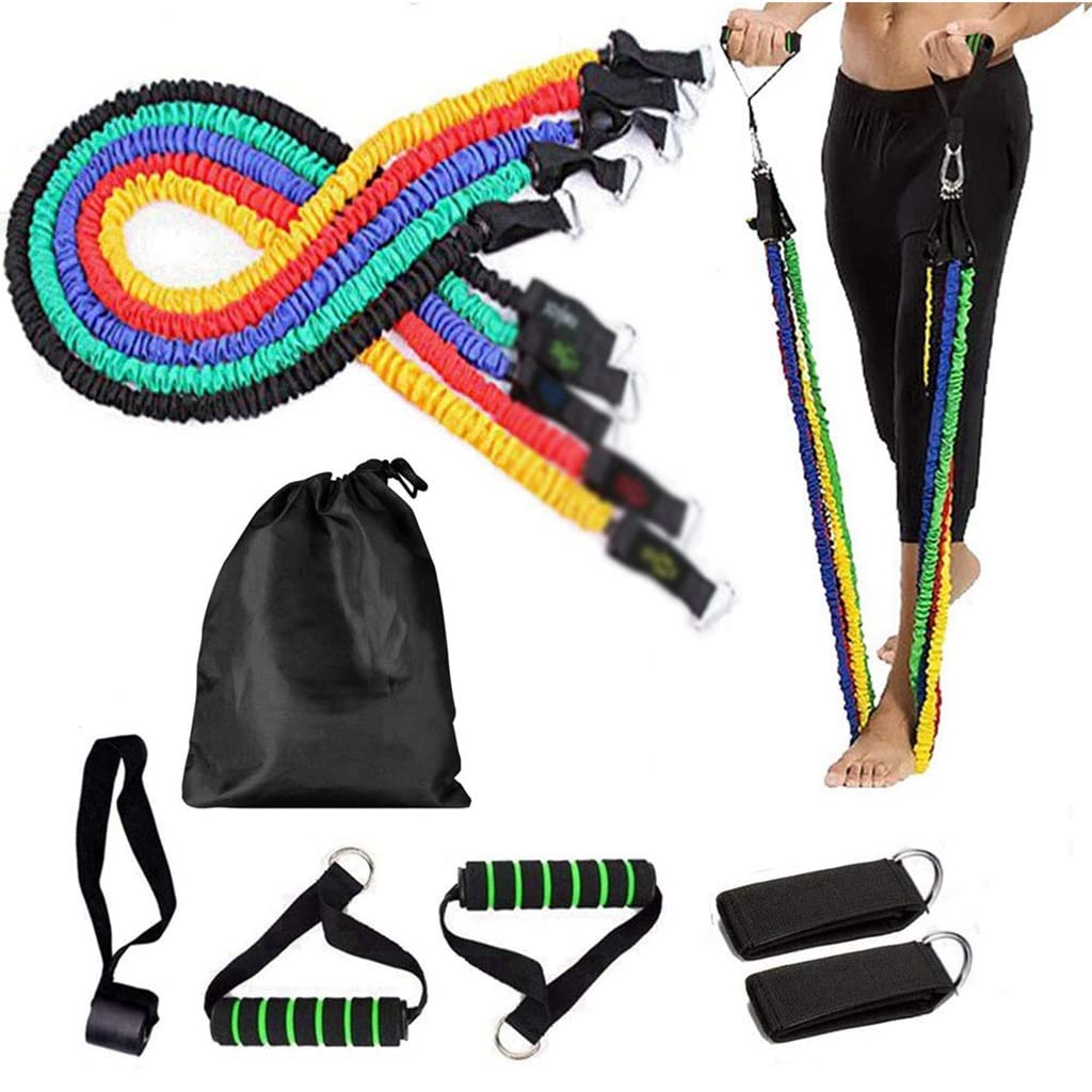 Fitness Elastic Pull Up Resistance Bands Workout Set Exercise Yoga Rubber Pulling Loop Door Rope Gym Strength Training