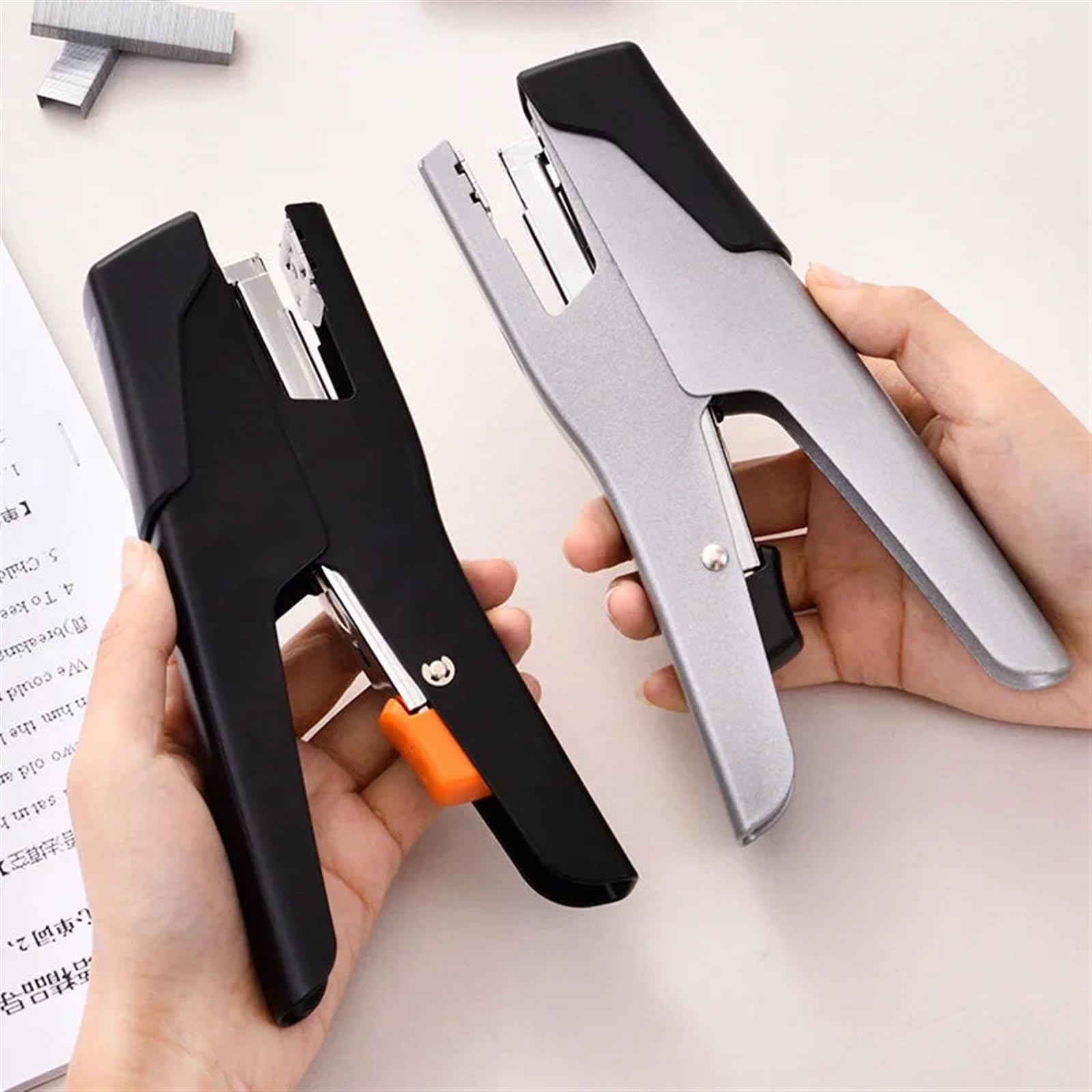 Agrafeuse Aneautre à main-d'œuvre à main 24/6 Agraflures universel Bureau de fourniture Étudiant Student Student Business Manual Binding Tool Agrapheuse (Color : White)