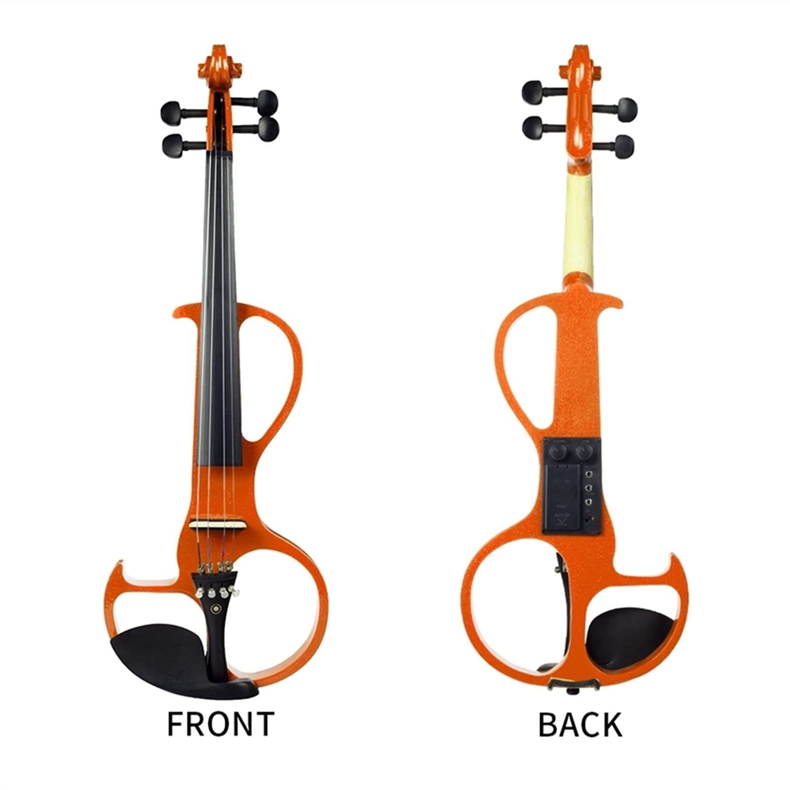 Violino elettrico Violino 4/4 a grandezza naturale, con cuffie per pianoforte, tuta di colofonia, violino silenzioso