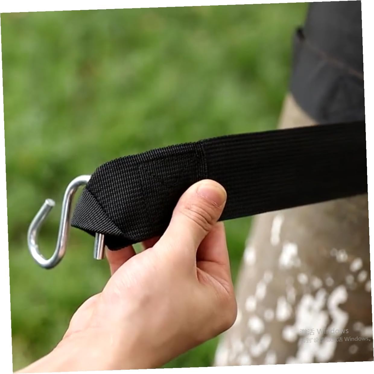 Artibetter 6pcs Adjustable Outdoor Nylon Hammock Tree Swing Hanging Straps with Reinforced S-Hooks for Camping Backyard and Hiking